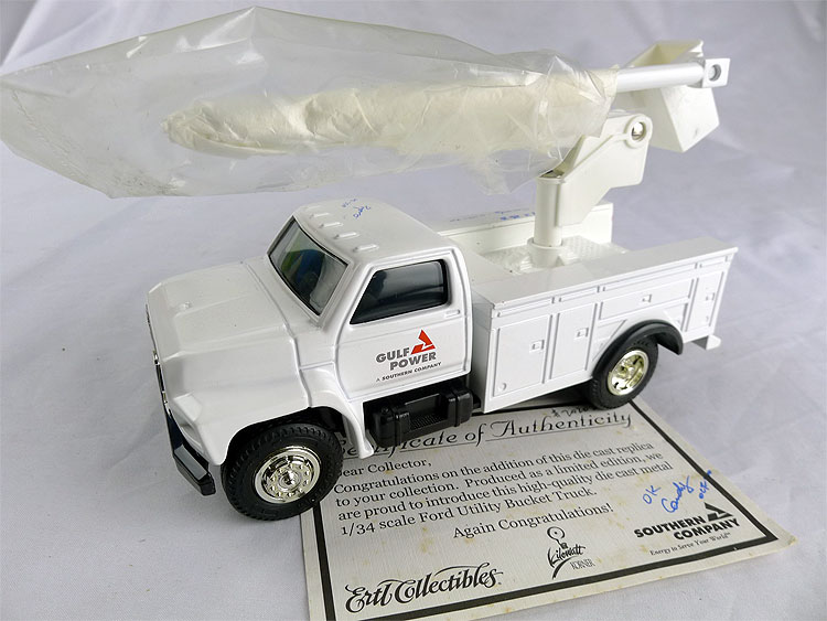 Gulf Power Ford福特海灣石油高空車模型收藏 絕版老貨ERTL 1:34