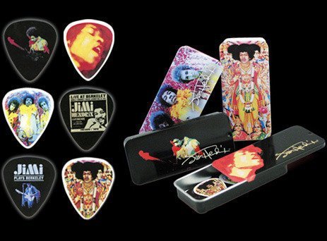 DUNLOP 經典 Jimi Hendrix 頂級電吉他/電貝斯/ Bass Pick/ 彈片收藏盒(膜拜中!!)【唐尼樂器】
