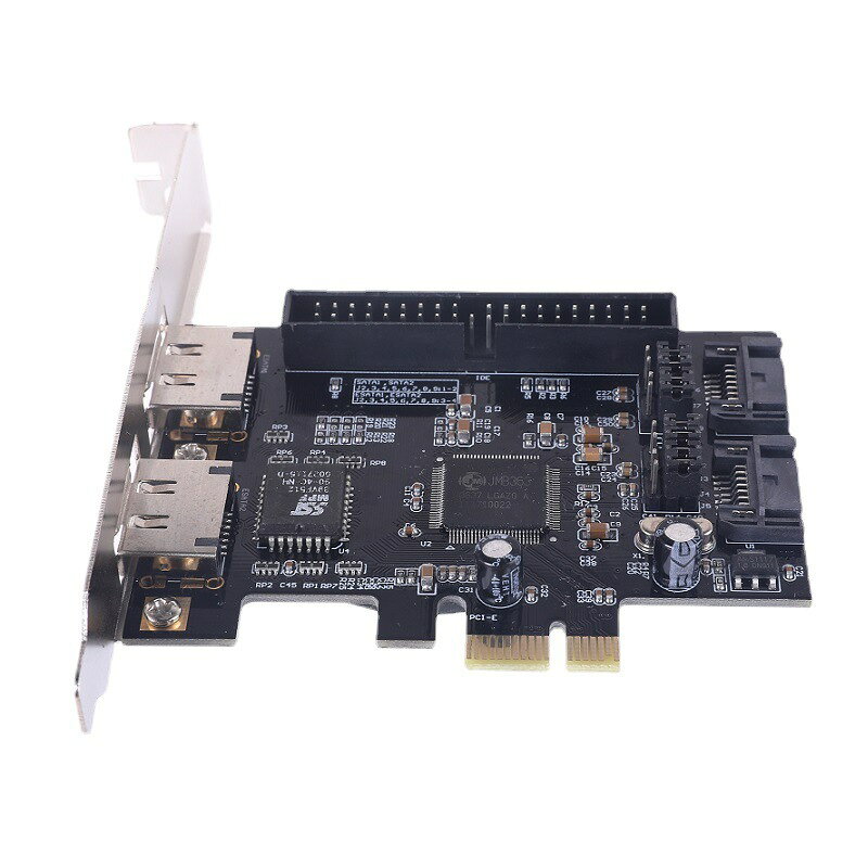 【滿額免運+3%點數回饋】辦公升級 電腦周邊 電腦配件 pcie轉sata pcie轉ide pci-e轉2sata+ide JMB363 磁碟陣列卡