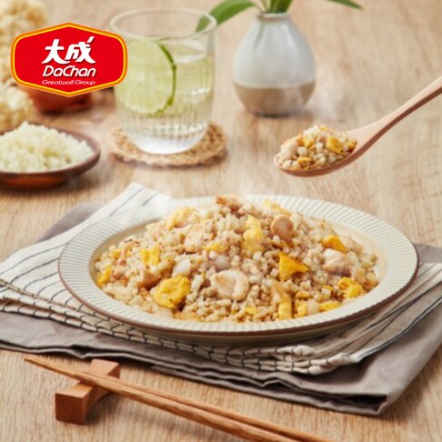 大成食品︱花椰菜米菠菜嫩雞1包+波菜花椰米1包(250g/包)共2包︱