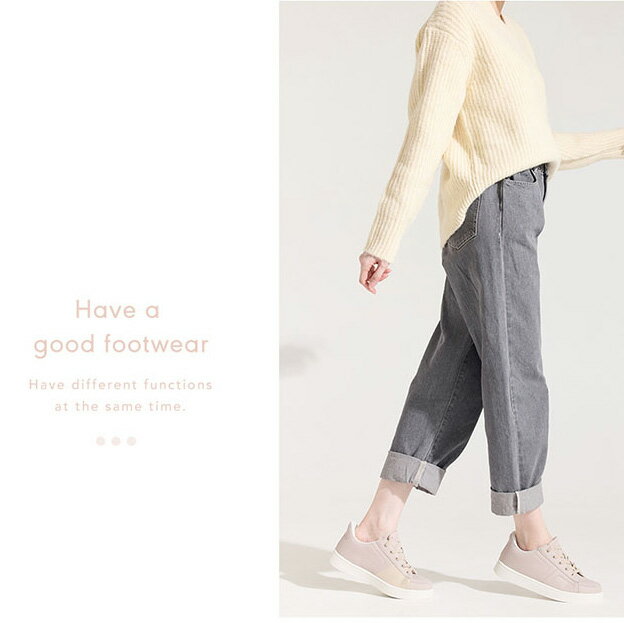 BONJOUR☆0.99秒瞬間就穿好！足型友善防潑水小白鞋【B0636】4色 9