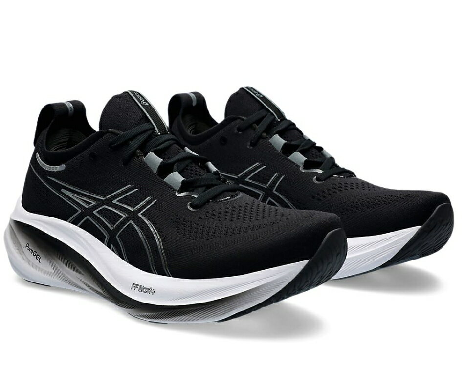 新品 ASICS 亞瑟士 GEL-NIMBUS 26 (4E) 男款 超寬楦 緩衝 慢跑鞋 1011B796-001 黑白 [陽光樂活] (F9)