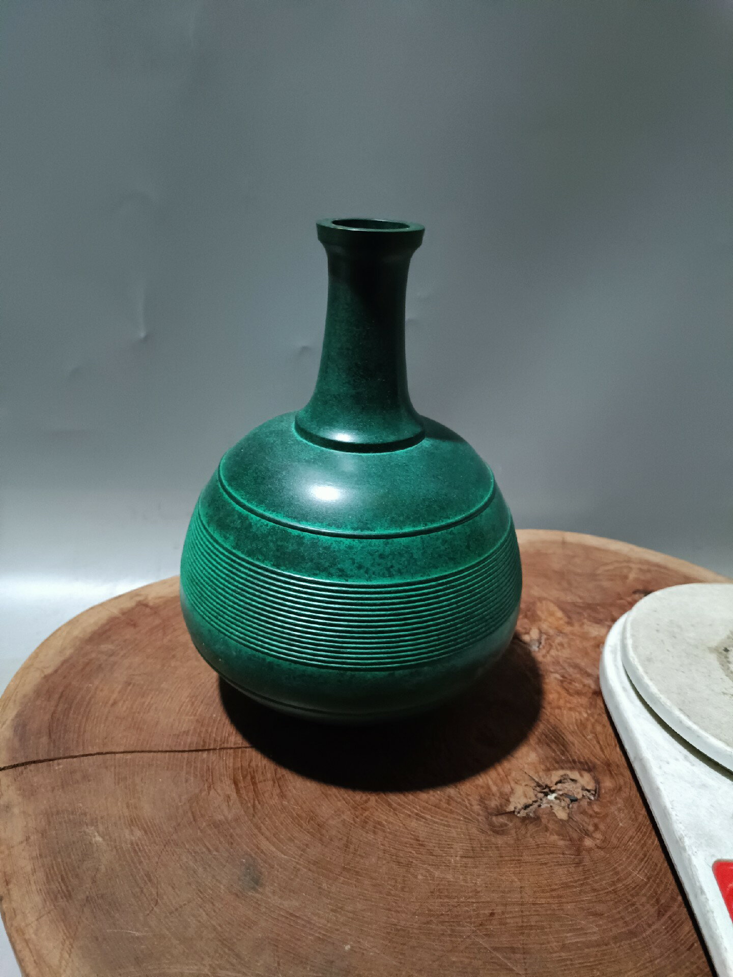 日本迴流銅器昭和時期銅花瓶花器花入銅瓶，全新全品。未使用。保