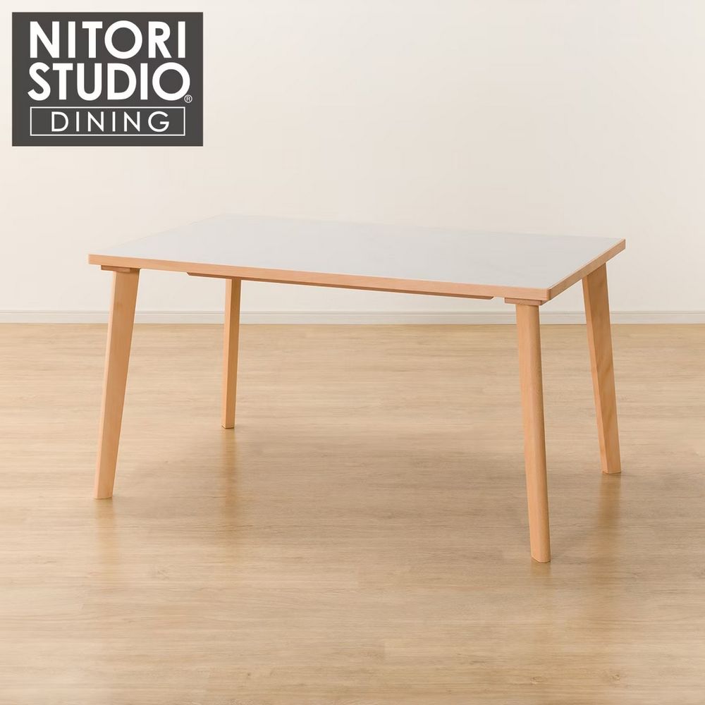◎陶板實木餐桌 N COLLECTION T-12 135A NA/WH NITORI宜得利家居