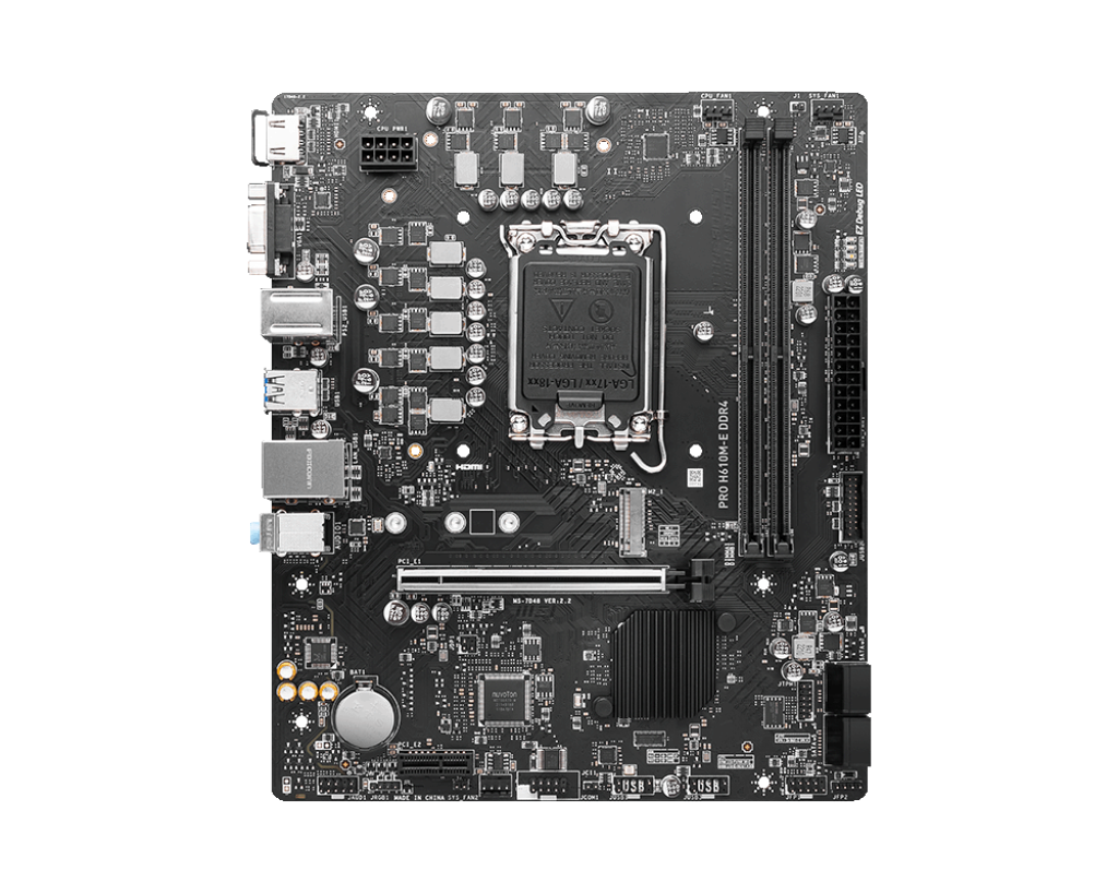 MSI 微星 PRO H610M-E DDR4 M-ATX 1700腳位 主機板 1