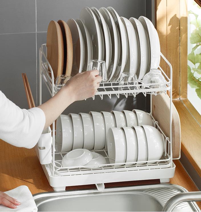 碗碟架 廚房碗架水槽瀝水架餐具放碗筷架瀝碗柜碗碟架置物架66928