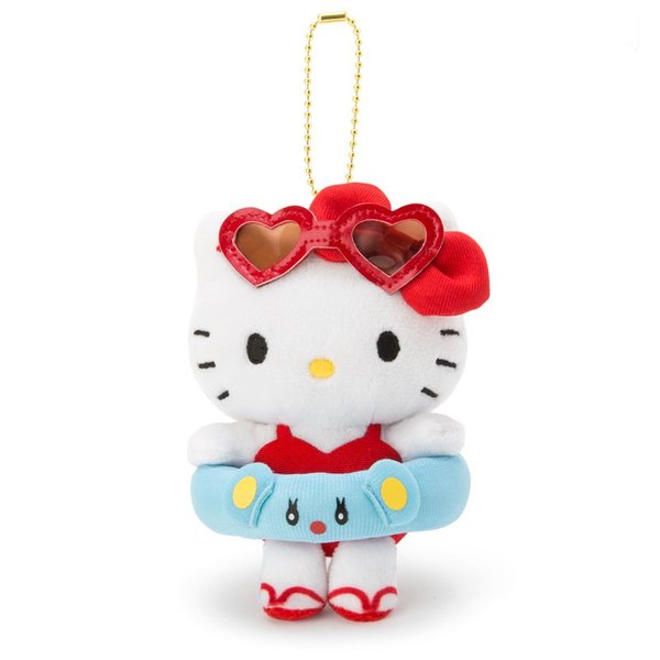 大賀屋 日貨 HELLO KITTY 吊飾 娃娃 掛飾 裝飾 小吊飾 玩偶 安撫玩具 兒童玩具 正版 J00017159
