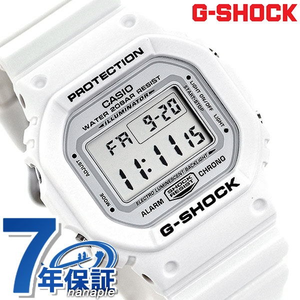 G-SHOCK スペシャルカラー白白DW-5600MW-7DR CASIO カシオ手錶男錶男用