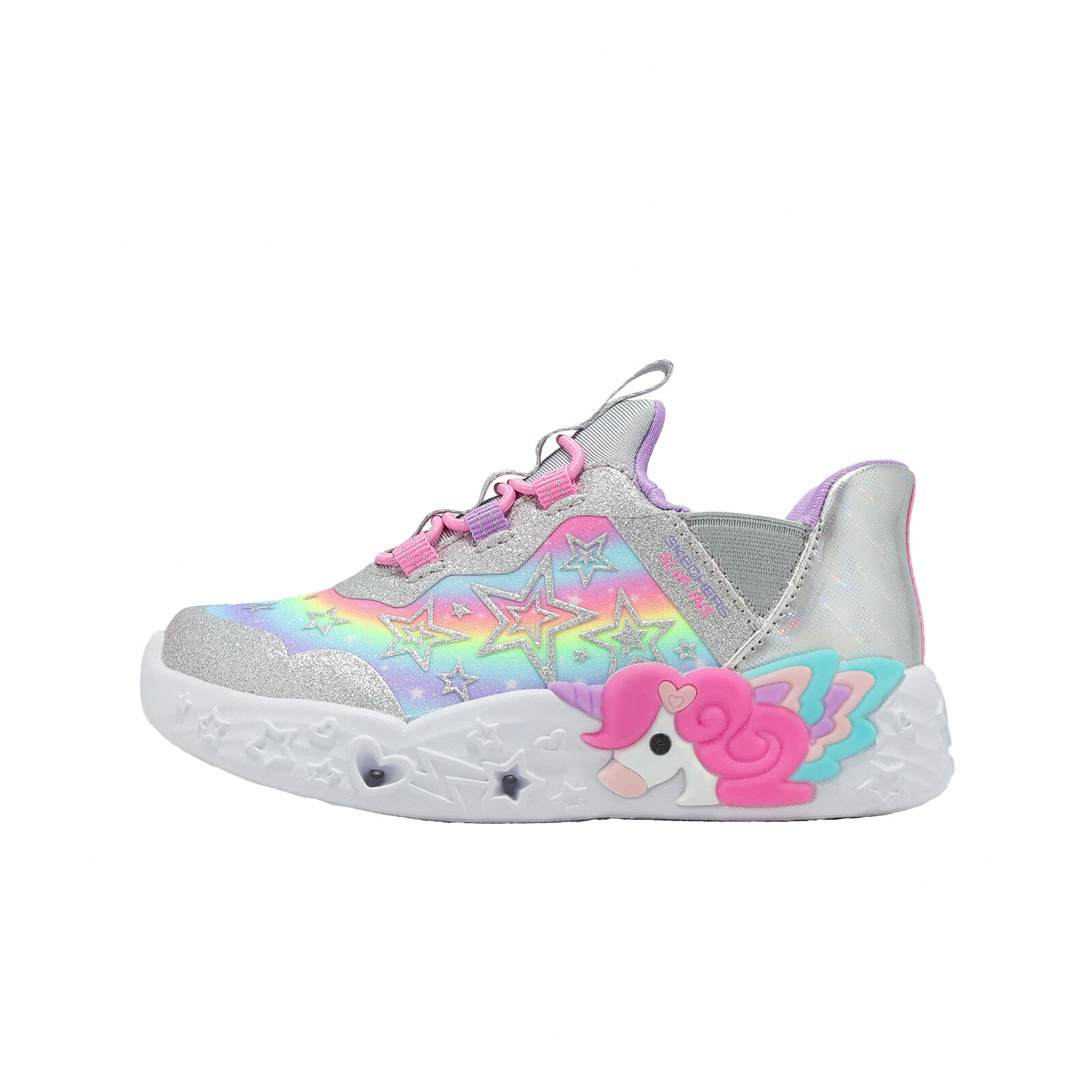 Skechers 燈鞋 S Lights Slip-Ins 小童 學步鞋 發光 獨角獸 302297NSMLT