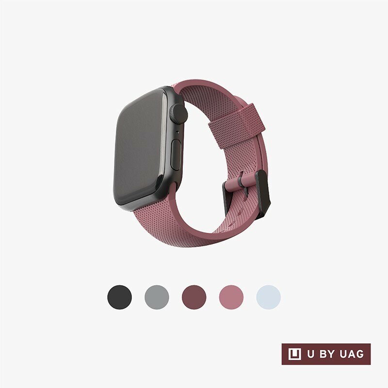 強強滾p-[UAG] Apple Watch 38/40mm 舒適矽膠錶帶
