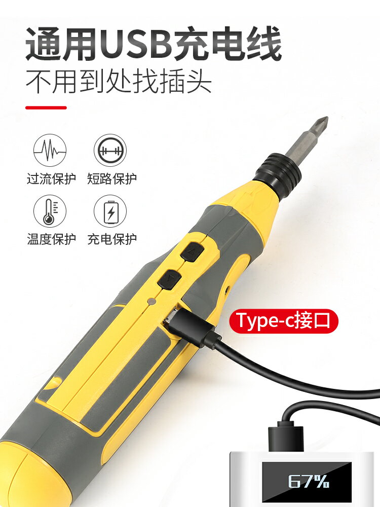 電動螺絲刀 迷你電動螺絲刀套裝充電式無線電鉆多功能家用批頭十字小型大功率【MJ15104】