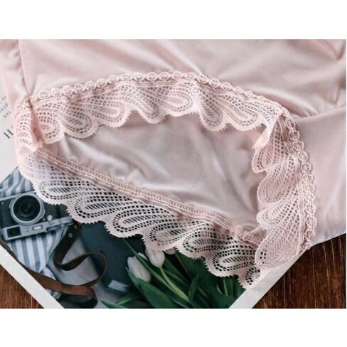 ✨台灣現貨📦  女士冰絲內褲 蕾絲 性感 透明 無痕 中腰 透氣 抗菌 純棉 少女 三角褲 #丹丹悅生活 4