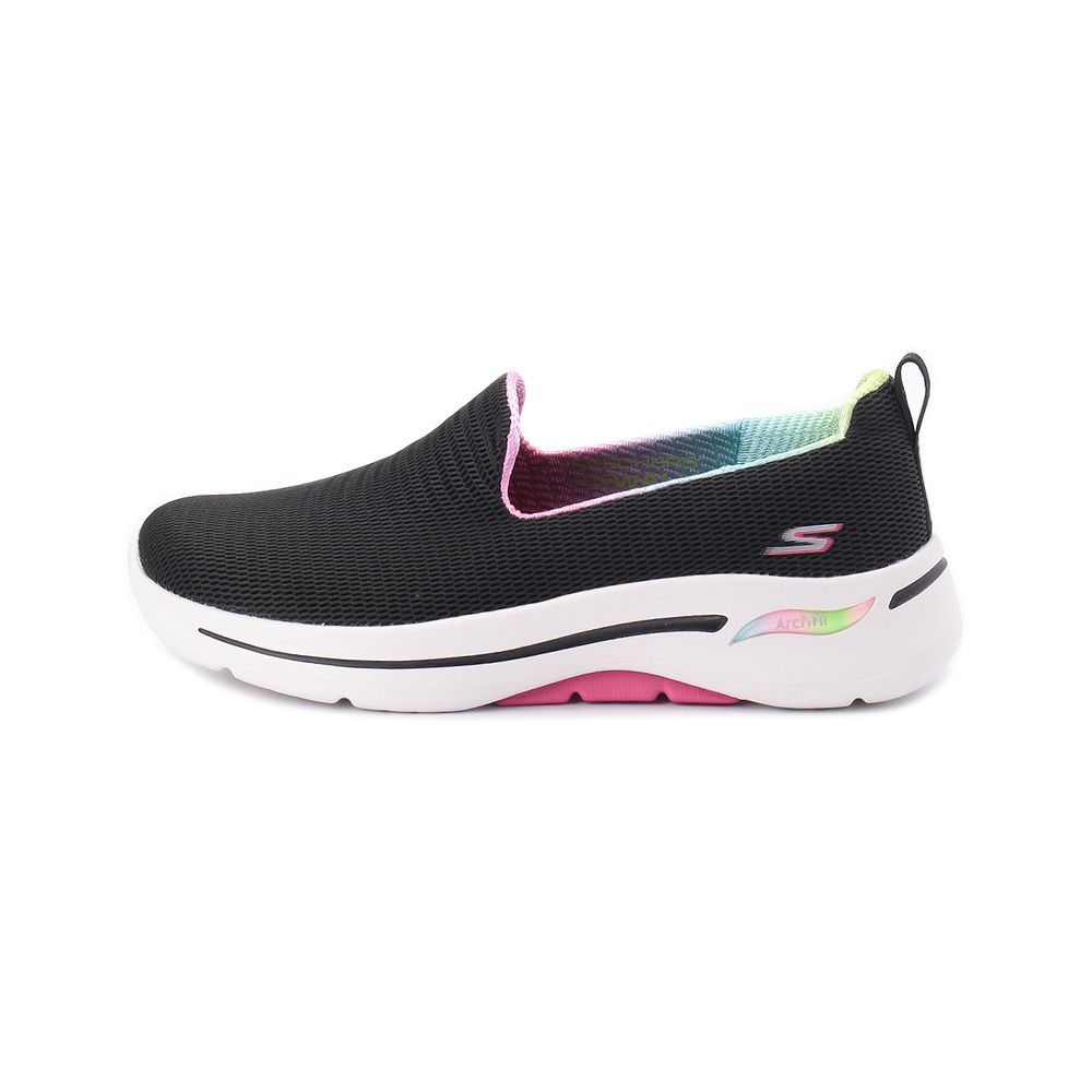 SKECHERS GO WALK ARCH FIT 寬楦休閒鞋 黑彩 124867WBKHP 女鞋