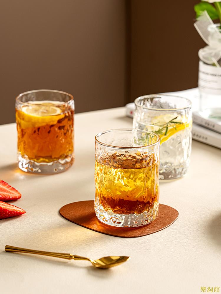 家用玻璃杯耐高溫透明杯子高顏值茶杯酒杯牛奶咖啡喝水杯