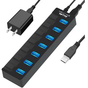 [3美國直購] 集線器 Powered USB Hub,7 Charging Port USB 3.1 Gen 2 Hub with 5V/2A Power Supply