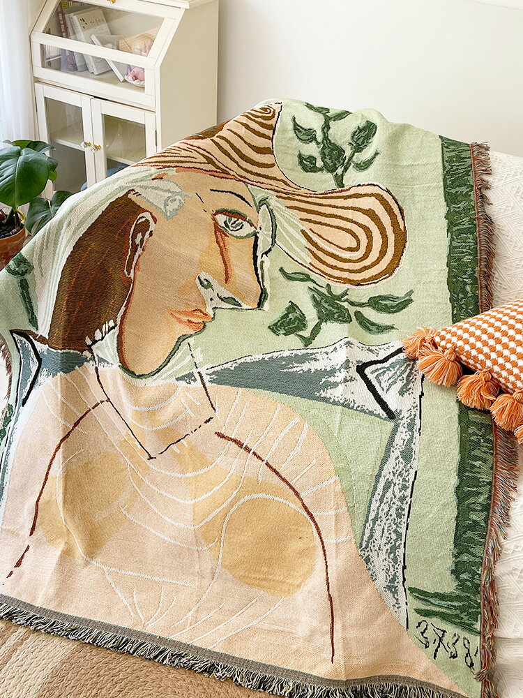 優樂悅~北歐ins風網紅沙發毯單人沙發巾午睡毯沙發蓋布背景布掛毯