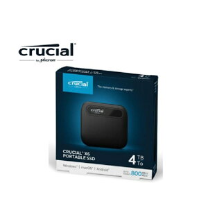 【最高折200+跨店點數22%回饋】Micron 美光 Crucial X6 外接式SSD行動硬碟/4TB