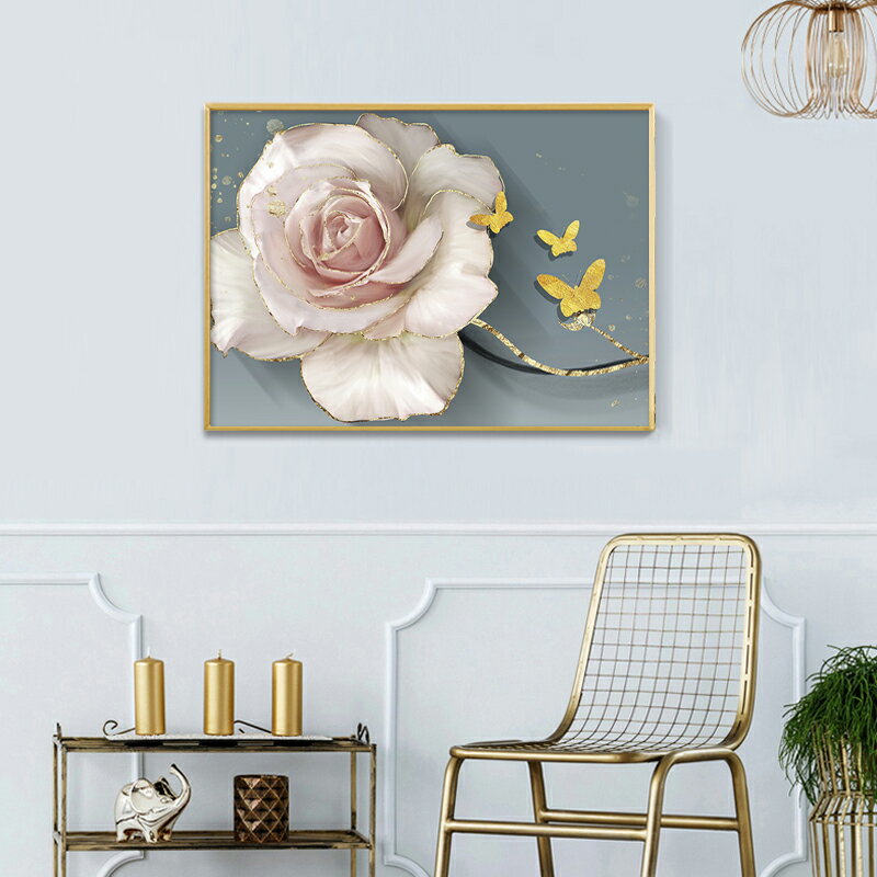 鉆石畫滿鉆新款客廳臥室簡約現代輕奢北歐花卉植物貼鉆十字繡