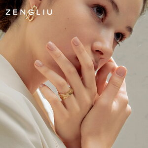 ZENGLIU多層纏繞日系輕奢戒指女潮流時尚韓版個性簡約網紅食指戒