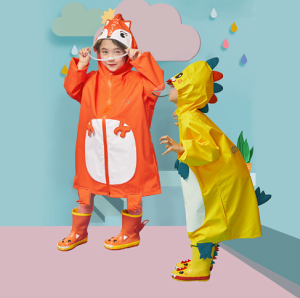 倉庫現貨清出 lemonkid新款雨衣卡通造型韓國雨衣雨披兒童雨具