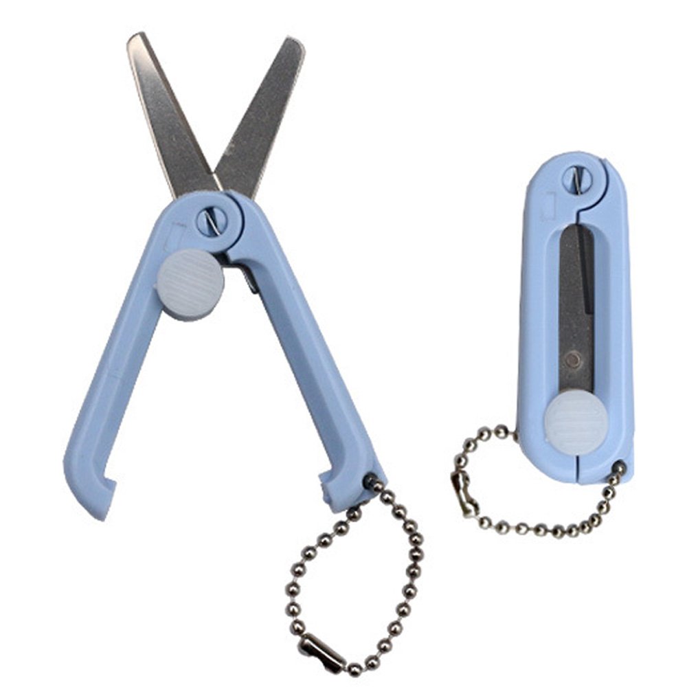 摺疊剪刀 (顏色隨機出貨)【九乘九購物網】