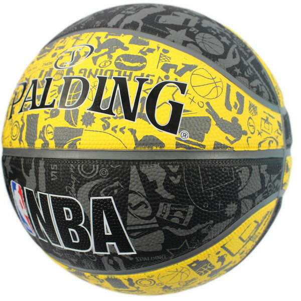 SPALDING 斯伯丁彩色籃球 NBA塗鴉系列/一個入(特720) 7號籃球 NBA籃球 SPA83499 室外內通用耐磨籃球-群16103R【領券滿額再折千12/31止】 7