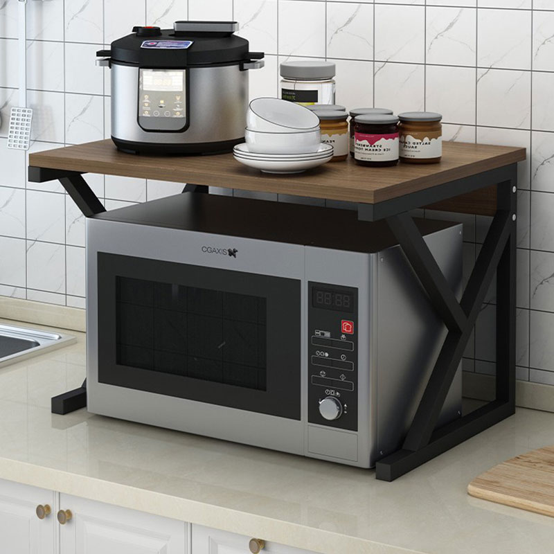 微波爐架 烤箱架 雙層置物架 廚房多功能微波爐置物架台面烤箱多層收納用品家用大全微波爐架子『JJ0358』