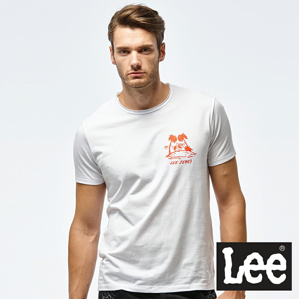 渡假風圓領短袖T恤