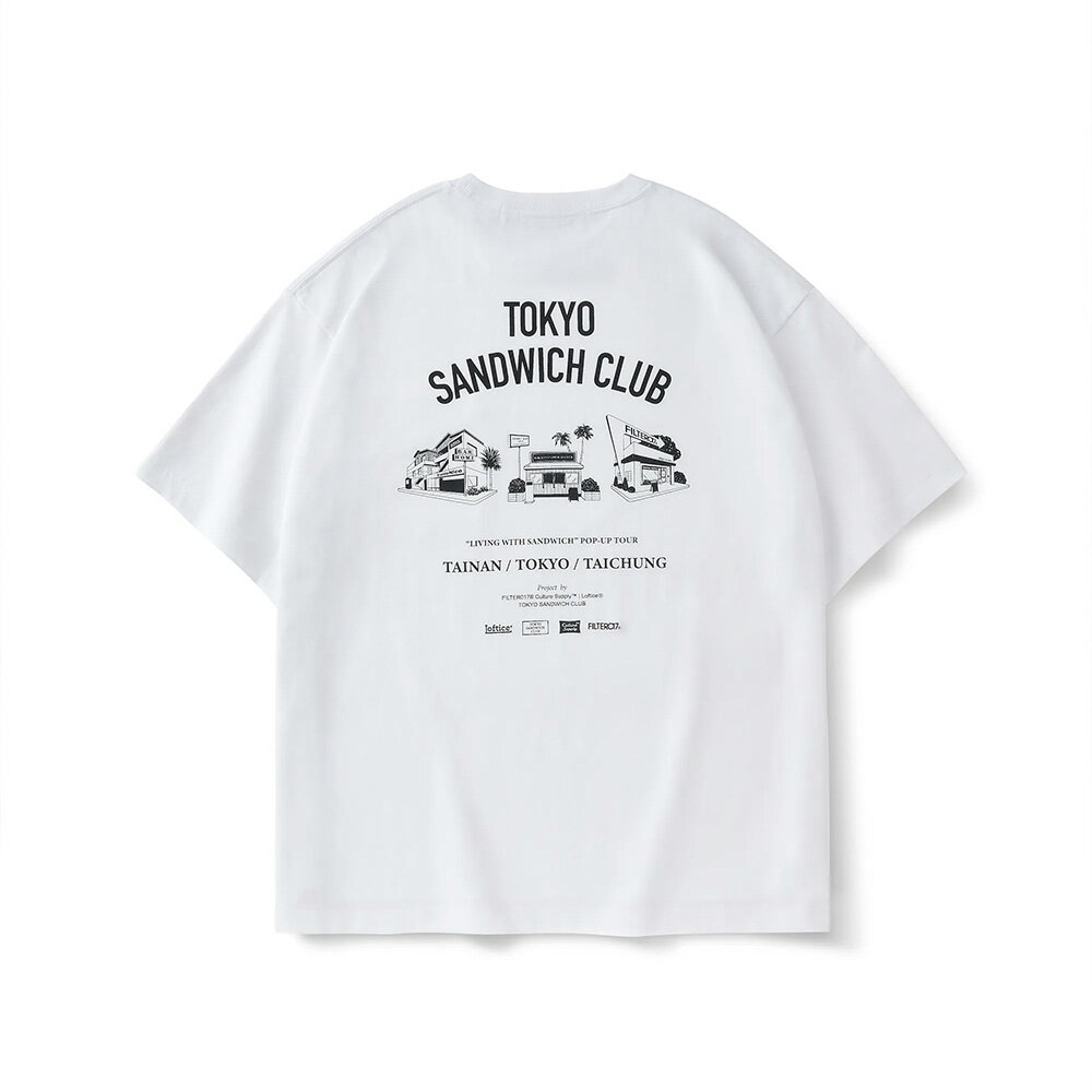 【全館滿額折】 FILTER017® Culture Supply™ 東京三明治俱樂部 B.D.O. 城市巡迴紀念 白短T H8744【新竹皇家】
