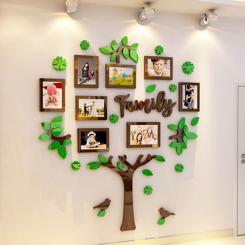 幼兒園墻面裝飾大樹照片墻兒童房布置墻貼亞克力臥室墻壁貼紙教室