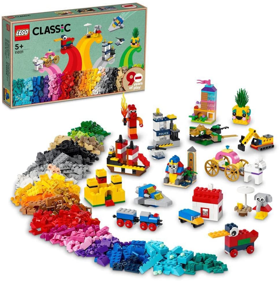 LEGO 樂高經典系列90週年限量系列歷代人氣模型大集合11021 日本流通正品