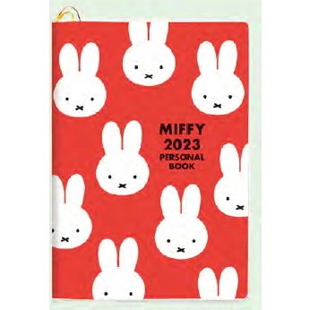 【震撼精品百貨】2023年掛曆/年曆/手帳~米菲兔/米飛兔 Miffy 2023 B6年曆手帳本-橘底滿版*04859
