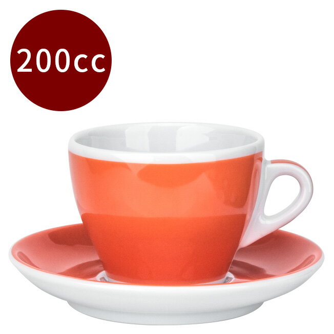 金時代書香咖啡 ANCAP Millecolori 卡布杯 200cc 單客 橘色 HG9364