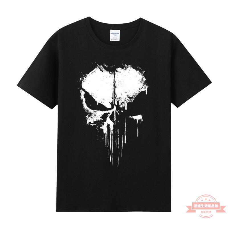Marvel 男裝服飾推薦到【夏季新品】Agitation純棉圓領短袖T恤男漫威電影懲罰者復仇者聯盟美漫英雄就在連盛推薦Marvel 男裝服飾