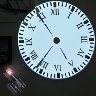 美琪 (居家裝飾)羅馬靜音投射鐘錶客廳掛鐘送禮創意3代LED投影時鐘歐式