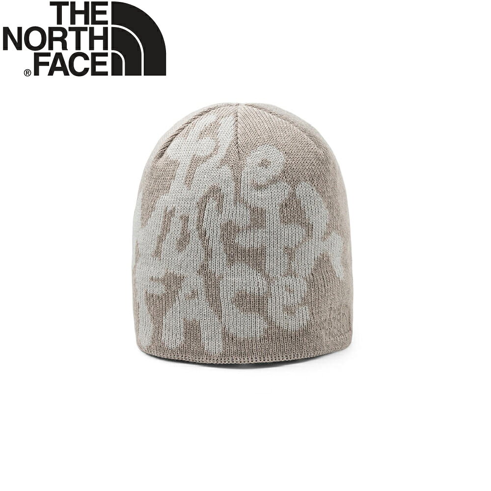 【The North Face 美國 JIM BEANIE 羊毛混紡毛帽《卡其石》】8CQ2/保暖