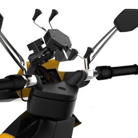 X型機車支架含充電器 自行車/電動車/摩托車/機車手機支架 手機導航儀後視鏡支架3吋-6.5吋通用