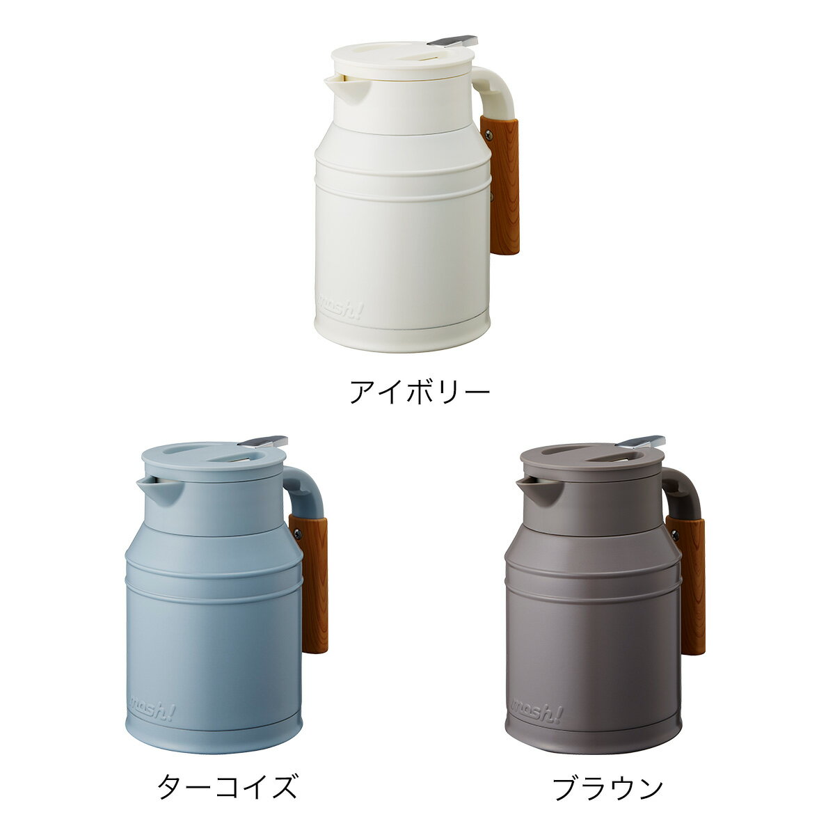 日本公司貨 Doshisha MOSH 不銹鋼保溫壺 DMTK1.0 保溫瓶 容量1L 口徑7公分 43度24小時保溫 日本必買代購