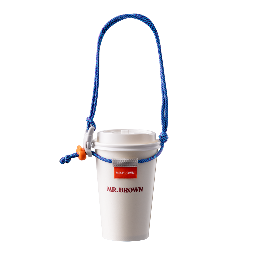 伯朗咖啡飲料提繩-藍橘款