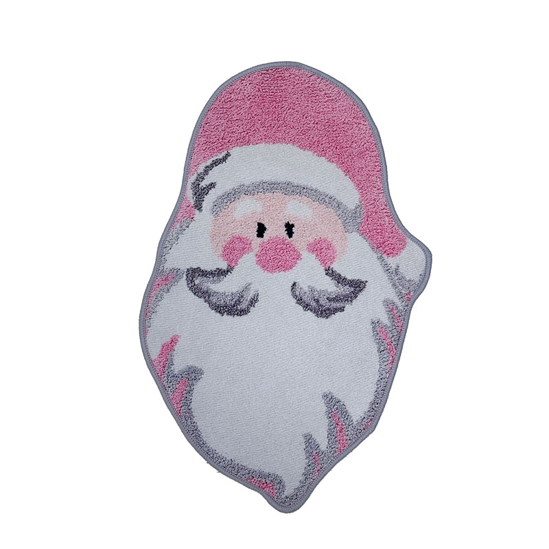 粉色聖誕老公公地墊 桌墊 餐墊 粉色聖誕節 網紅拍照超出片 耶誕氛圍感 聖誕節交換禮物 2