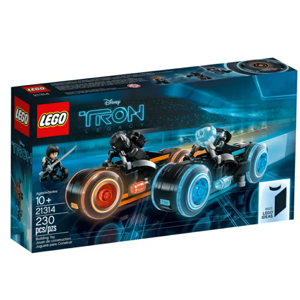 LEGO樂高 Ideas 系列 TRON: Legacy 創:光速戰記 極光飛車 光速飛車 21314