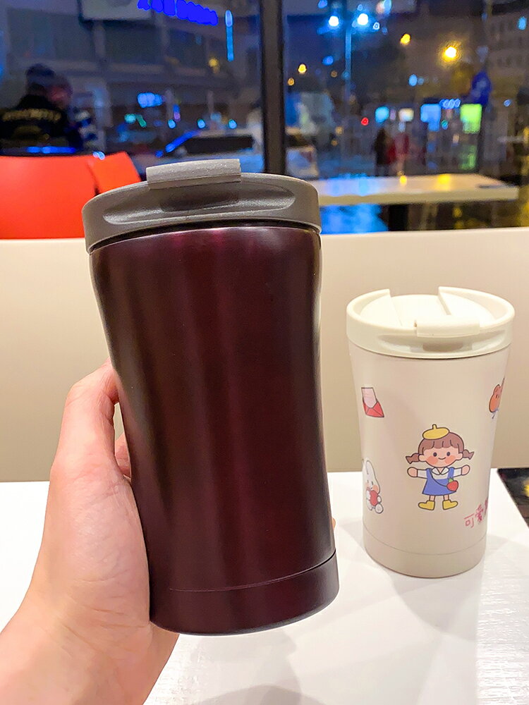 咖啡保溫杯歐式小奢華隨手杯不銹鋼便攜隨行杯子小精緻網紅咖啡杯