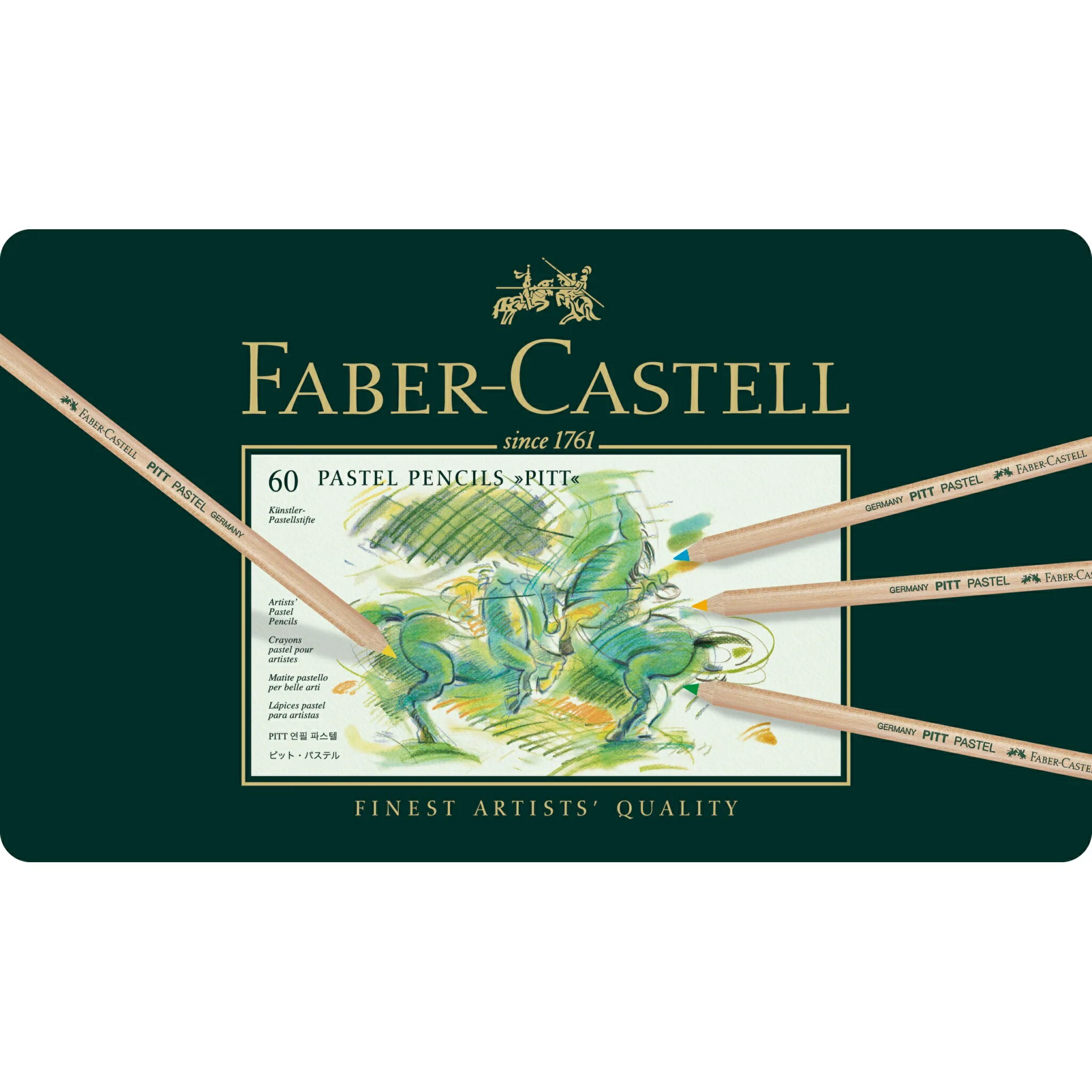 Faber-Castell Pitt 4.3㎜粉彩筆精緻鐵盒裝60色*112160