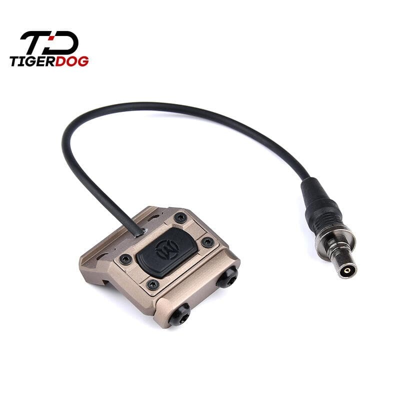 限時下殺TigerDog戰術手電Mod Button線控鼠尾可裝M600M300側面導