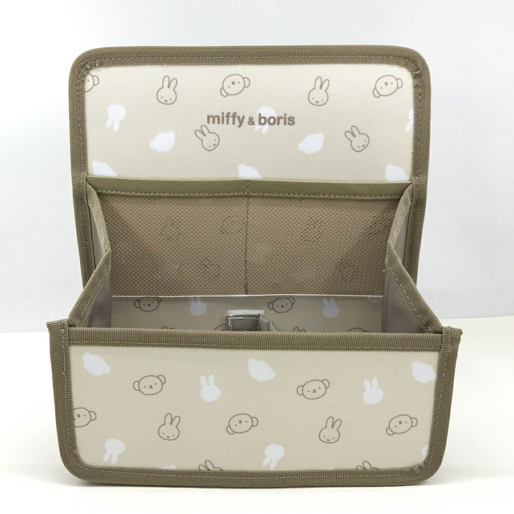 Miffy 米飛兔 米菲兔 車後座置物架 桌上收納 多用途收納(棕色)-日本直送，現貨在台 ｜小鶴日貨