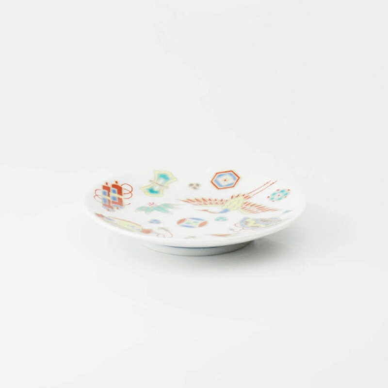 日本製 九谷燒 緣起豆皿-寶藏多多 9.5cm 青郊窯 小皿 點心盤 飾盤 禮物＊夏日微風＊ 2