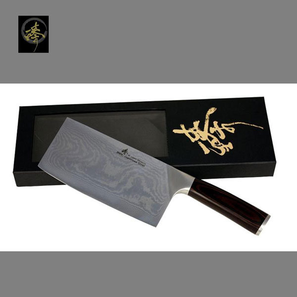 〔臻〕料理刀具 大馬士革鋼系列-中式菜刀-片刀-DLC828-04
