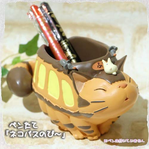 真愛日本 宮崎駿 吉卜力 多功能筆筒 貓公車伸展 龍貓 TOTORO 豆豆龍 筆筒 收納 花器 盆栽 擺飾 日本帶回