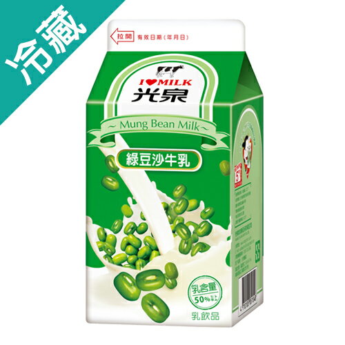 光泉綠豆沙調味乳400ml【愛買冷藏】