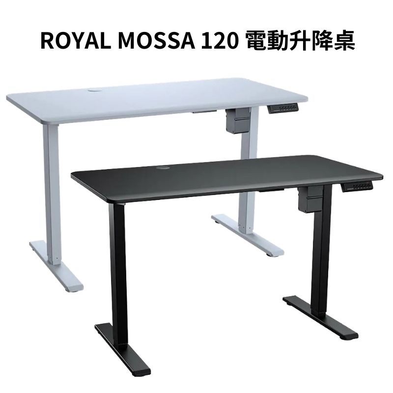 【最高現折268】COUGAR 美洲獅 ROYAL MOSSA 120 4段記憶模式 黑色/白色 電動升降桌